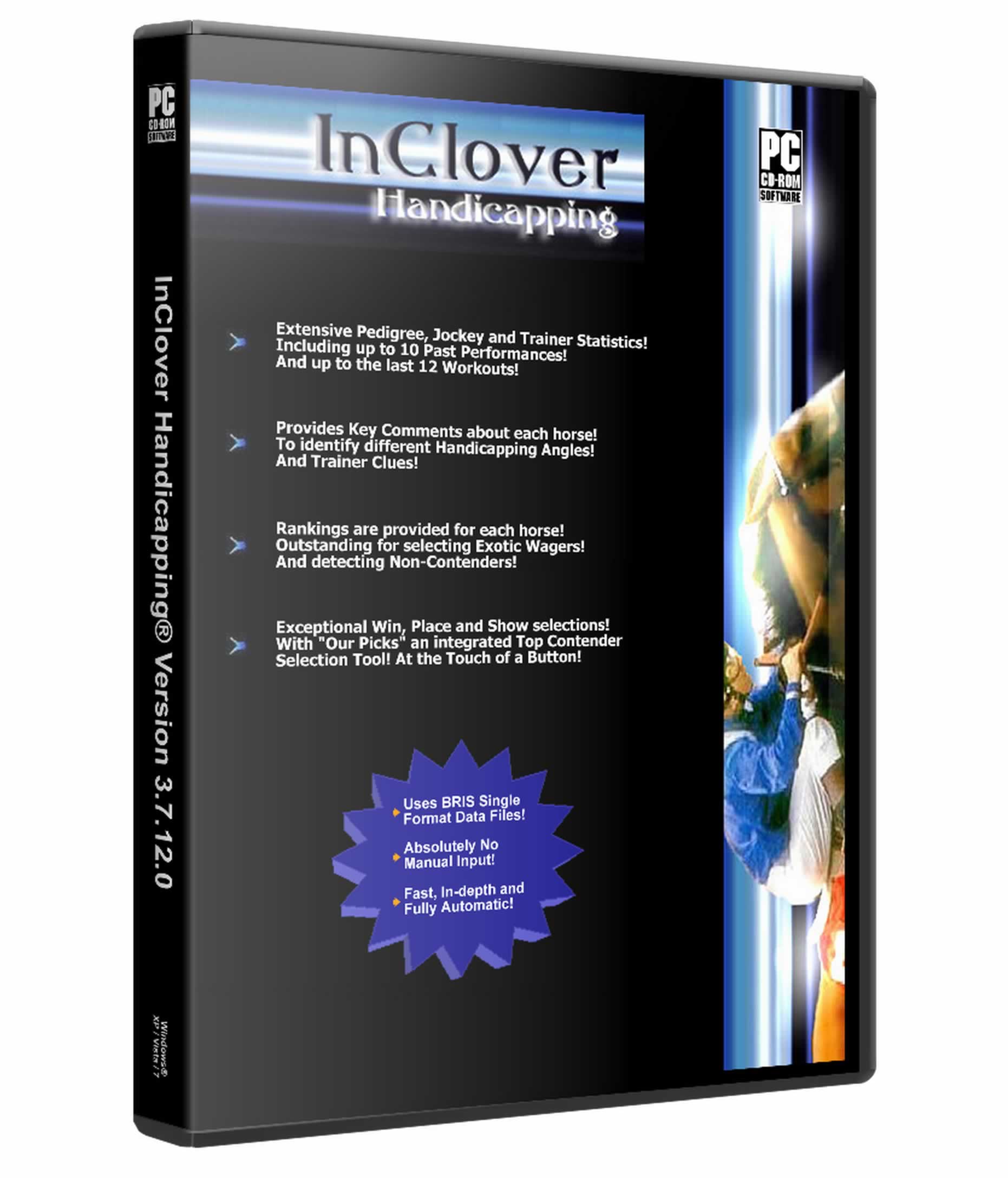 InClover Handicapping Software disc and case